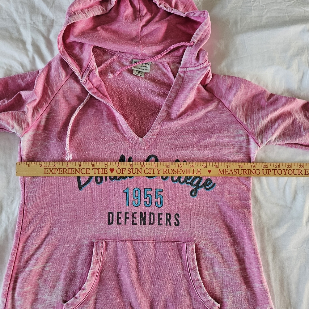❌️❌️SOLD❌️❌️Dordt College University Womens Medium Pink Pullover Hoodie - Picture 7 of 12